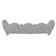 NEW Fifth Avenue Cracker Dish Cut Crystal PORTICO 12&quot; Footed Glass Holiday Party - $6.79