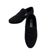 Steve Madden Bcaviar Loafer Girls 2 Black Studded Rhinestone Slip On Dress - $53.84 CAD