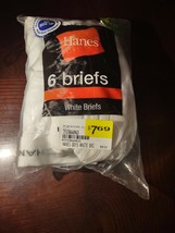 Hanes Boys' White Briefs Value 6-Pack B252P6 - £6.12 GBP