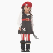 Precious Lil&#39; Pirate Buccaneer Girls Halloween Costume Toddler Size Large 4-6 - £15.73 GBP