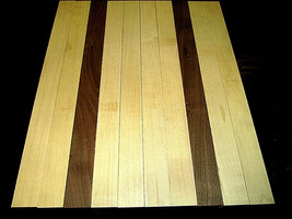 Assembly Ready Cutting Board Kits S4S Walnut &amp; Hard Maple 16&quot; X 2&quot; X 3/4&quot; - £36.04 GBP
