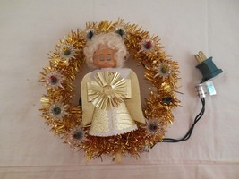 Lighted Angel with Garland Christmas Tree Topper - £9.39 GBP