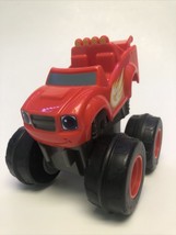 Blaze and the Monster Machines Slam &amp; Go Push Truck Red Flame Car Toy Mattel - £9.15 GBP