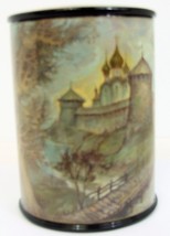 Fedoskino Hand Painted Russian Lacquer Box &quot;The Monastery De St. Cyril &quot;... - $15,906.05 MXN