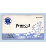 Primoid Inc Waterroofing Vintage Business Card  Hackensack NJ BC1 - €8,45 EUR