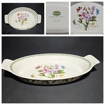Portmeirion Botanic Garden 14&quot; Augratin Oval Baker with Handles Sweet Pea - $68.55