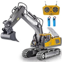 Remote Control Excavator, Toys For Boys Age 6-12, Rechargeable 11 Ch Rc Construc - £66.33 GBP