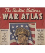 SOFTcover book: WWII Allies United Nations War Atlas 1942; 15 pages - $20.00