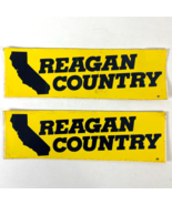 Reagan Country California Governor 1970s Vintage 2 Campaign Bumper Stick... - £22.73 GBP