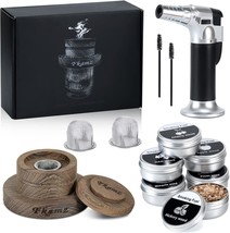 Whiskey Smoker Kit With Torch, Cocktail Smoker Kit With 6 Flavors, No Bu... - $44.99