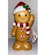 Holiday Time 11&quot; Light Up Tabletop Christmas Blow Mold Gingerbread Man NEW - £16.80 GBP