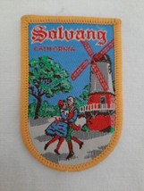 Solvang, CA Danish Dancers Windmill Village Travel Souvenir Woven Patch ... - $11.83