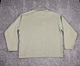 TOMMY BAHAMA Sweatshirt Men XL Green 1/4 Zip Pullover Sweater Preppy Dad - £14.17 GBP