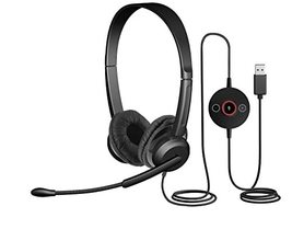 Cyber Acoustics Mono Wired Headset (AC-104USB)  Quality Sound for Calls, USB or - £29.05 GBP