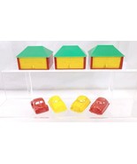 3 Wyandotte Toys &quot;Christmas Puts Village&quot; Garages &amp; 4 Cars - €20,20 EUR