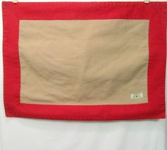 Ralph Lauren Chino Red Bordered Tan 6-PC Placemat Set - $52.00