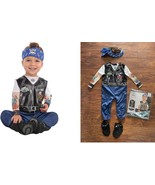Used 1 time BABY BIKER Halloween Costume Infant Sz 6-12 Months motorist ... - $17.33