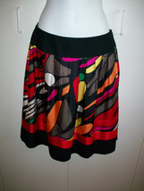 PETER NYGARD Collection Multi-Color Silk Soft Pleats Skirt Sz 6 EUC! - £12.55 GBP