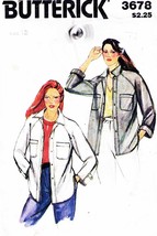 Misses' LOOSE-FITTING Jacket Vtg 1980's Butterick Pattern 3678 Size 12 Uncut - £9.56 GBP