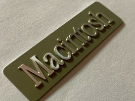 Apple Macintosh metal emblems 7 pcs set free shipping - £87.25 GBP