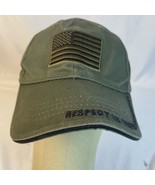 Authentic M48 &quot;Respect is Earned, Beatings are free&quot; American Flag Green... - $9.46