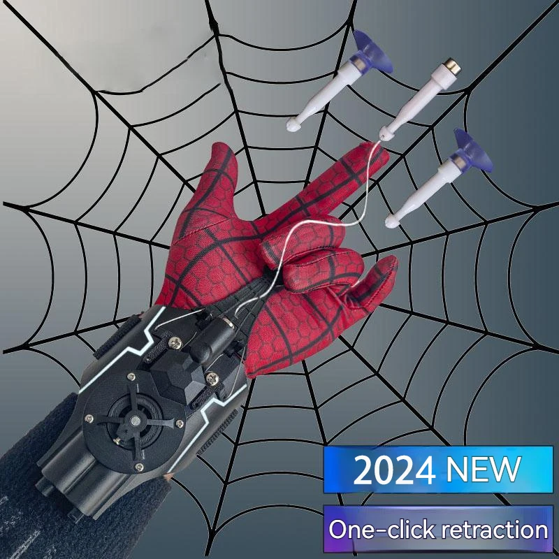 ML Legends Spiderman Web Shooters Toys Spider Man Wrist Launcher Cosplay Peter - £40.39 GBP+