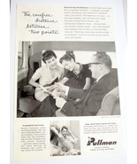 1958 Pullman Company Railroad Ad The Carefree Distance Between Two Points - £6.28 GBP