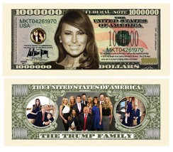 ✅ Pack of 10 Melania Trump 1 Million Dollar Bills Collectible Novelty Mo... - £7.29 GBP