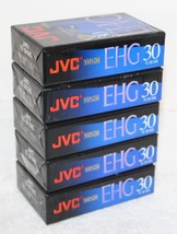 5 JVC TC-30 EHG Compact VHS 90 Minute EP Mode High Energy Recording Tapes ~ NEW - £31.44 GBP