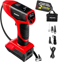 BULLSEYE PRO Tire Inflator with Pressure Gauge, Automatic Shut Off, 150 ... - $105.62