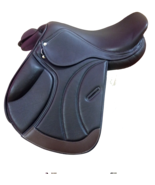CLOSE CONTACT JUMPING LEATHER HORSE SADDLE WITH ACCESSORIES - $478.65 CAD