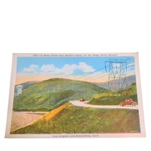 Postcard A Steep Climb Martin&#39;s Point On The Ridge LA California Unposted - £16.62 GBP