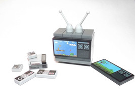 Nintendo Entertainment Game system with TV Video Game NES set Building Minifigur - £9.36 GBP