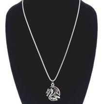 Dragon Necklace Fantasy Fashion Jewelry Silver Color Chain image 4
