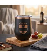 Conlan Irish Coat of Arms Stemless Wine Travel Tumbler - $27.44