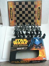 Parker Brothers 2004 Star Wars Saga Edition Chess Set #42453 Complete - £30.48 GBP