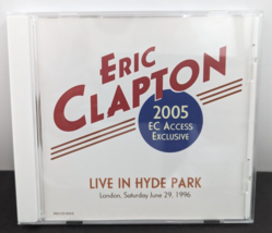 Eric Clapton 2005 EC Access Exclusive Live In Hyde Park London 1996 CD - £38.36 GBP