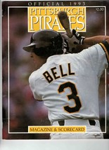 1993 San Diego Padres @ Pittsburgh Pirates Program Scorebook Jay Bell Tony Gwynn - £11.83 GBP