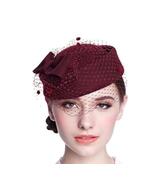 Ladies Women Vintage British Style Wool Felt Pillbox Hat Fascinator For ... - $55.99