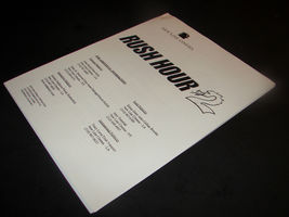 2001 Rush Hour 2 Movie Pressbook Press Kit Production Notes Handbook - £11.98 GBP