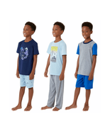 Eddie Bauer Kids Comfy 6 pc Pajama Set Blue Boy&#39;s Sz XS(5/6) or M(10/1) NWT - $21.36