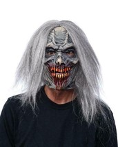 Primeval Vampire Mask Bloody Old Monster Zombie Gray Wig Halloween MM1002 - £56.82 GBP