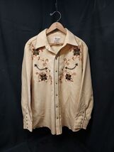 Vintage H Bar C California Ranchwear Shirt Pearl Snap Embroidered Cowboy... - $99.99