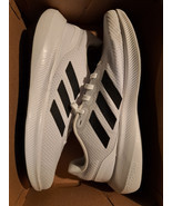 adidas Women&#39;s Run Falcon 3.0 Shoe Size 10 White/Black NEW IN BOX - £44.33 GBP