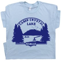 Camp Crystal Lake T Shirt Friday the 13th Shirt Vintage Horror Movie Shirts Camp - £15.12 GBP