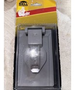 NEW BELL WEATHERPROOF 5155-5 GRAY ALUMINUM 1 GANG VERTICAL RECEPTACLE COVER - $3.91