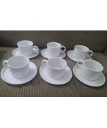 Wedgwood Stonehenge Midwinter White Set of 6 Cups and Saucers - $114.81 CAD