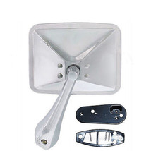 70 71 72 Chevy Truck Square Rectangle Chrome Outside Rear View LH Door Mirror - £36.40 GBP