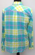 American Eagle Plaid Button Down Women&#39;s Size S/P Small Long Sleeve Cotton - £10.58 GBP