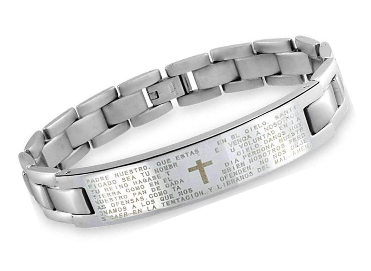 Primary image for Jewelry Personalize Our Lords Prayer Cross El Padre ID